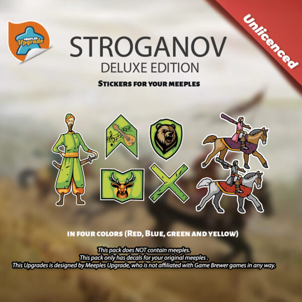 Stroganov Deluxe Edition sticker kit decals for board game meeples