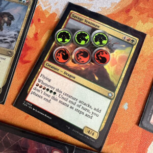 MTG mana counters acrylic set for Magic the Gathering