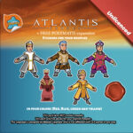 Atlantis Exodus sticker kit decals for board game meeples