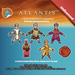 Atlantis Exodus sticker kit decals for board game meeples