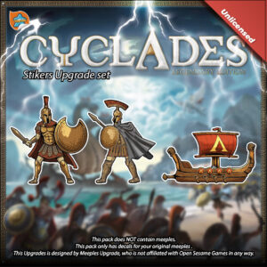 Cyclades Legendary Edition sticker kit decals for board game meeples