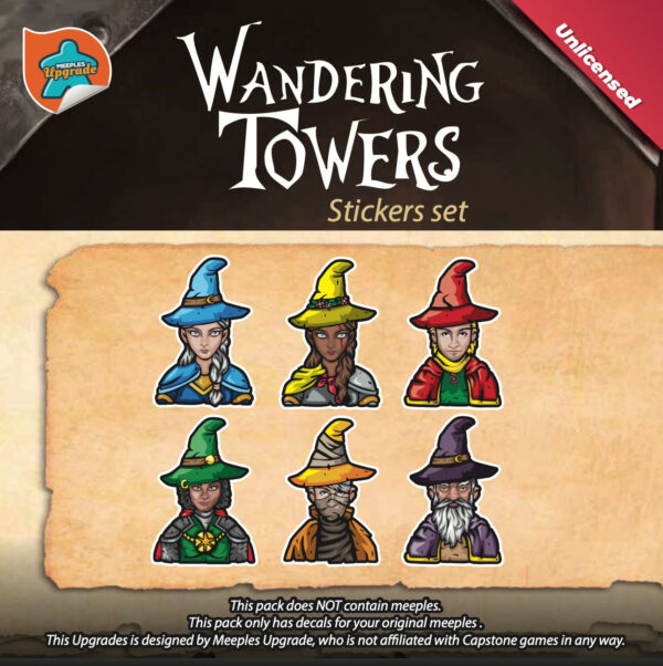 Wandering-Tower-1.jpg Wandering Towers sticker kit decals for board game meeples