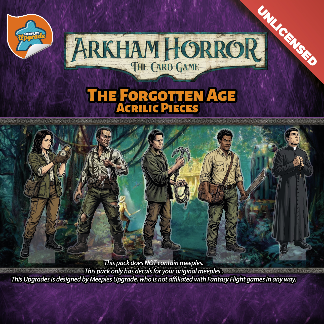 Premium acrylic arkham horror lcg tokens for Forgotten Age